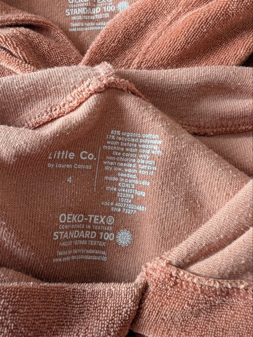 Little Co. Toddler Pool Beach Coverup, Brown